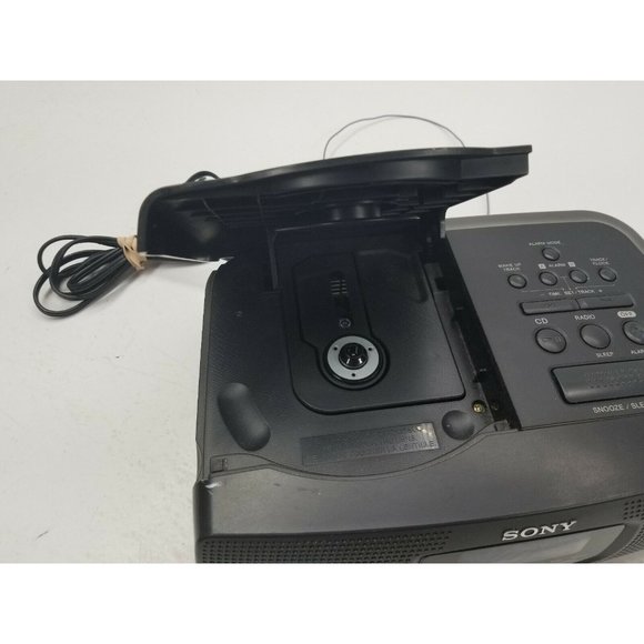 Sony Compact Disc Radio AM FM Alarm Clock Snooze Sleep A6 - Picture 3 of 9